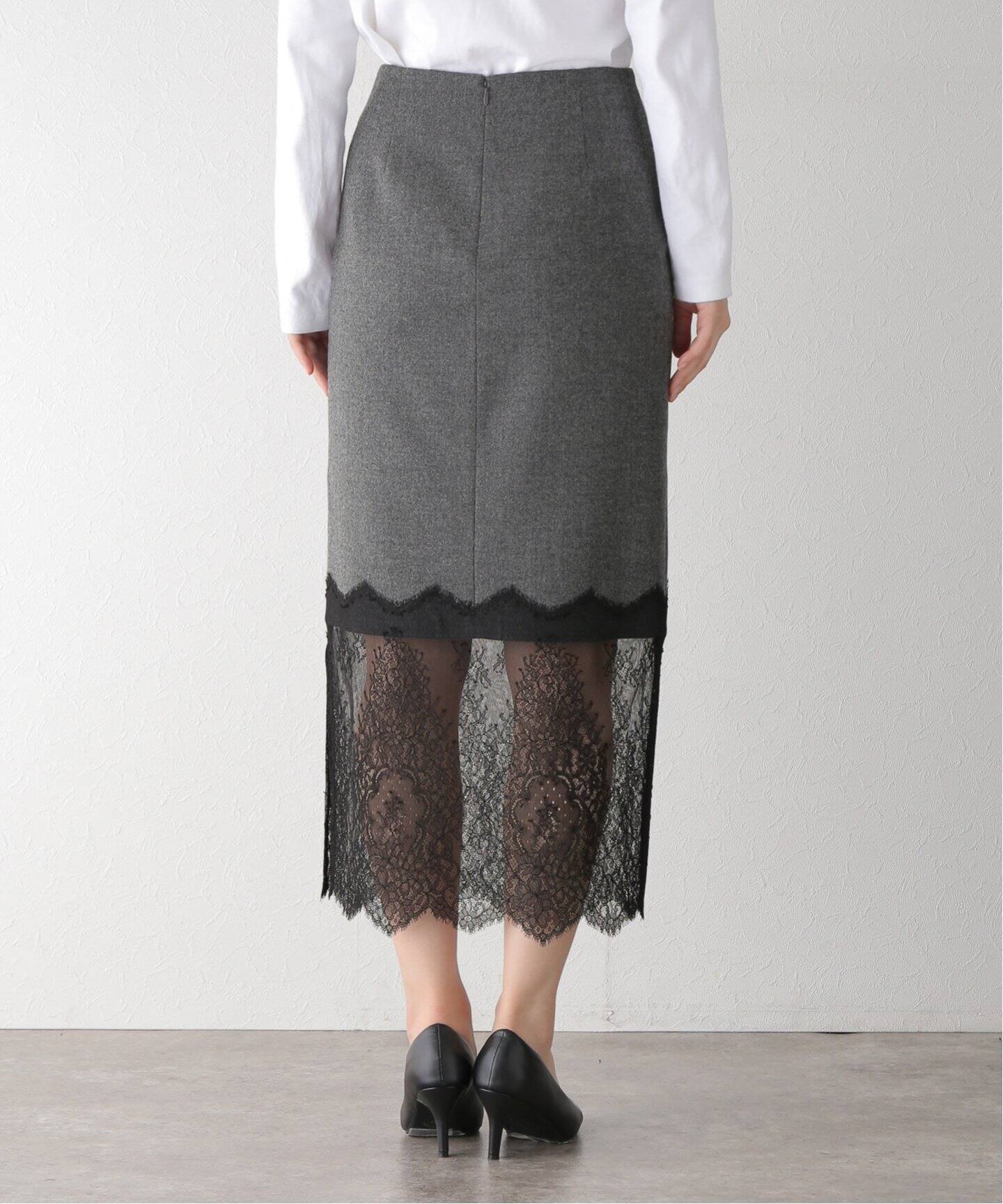 レースコンビタイトスカート（ロング・マキシ丈スカート）｜IENA  