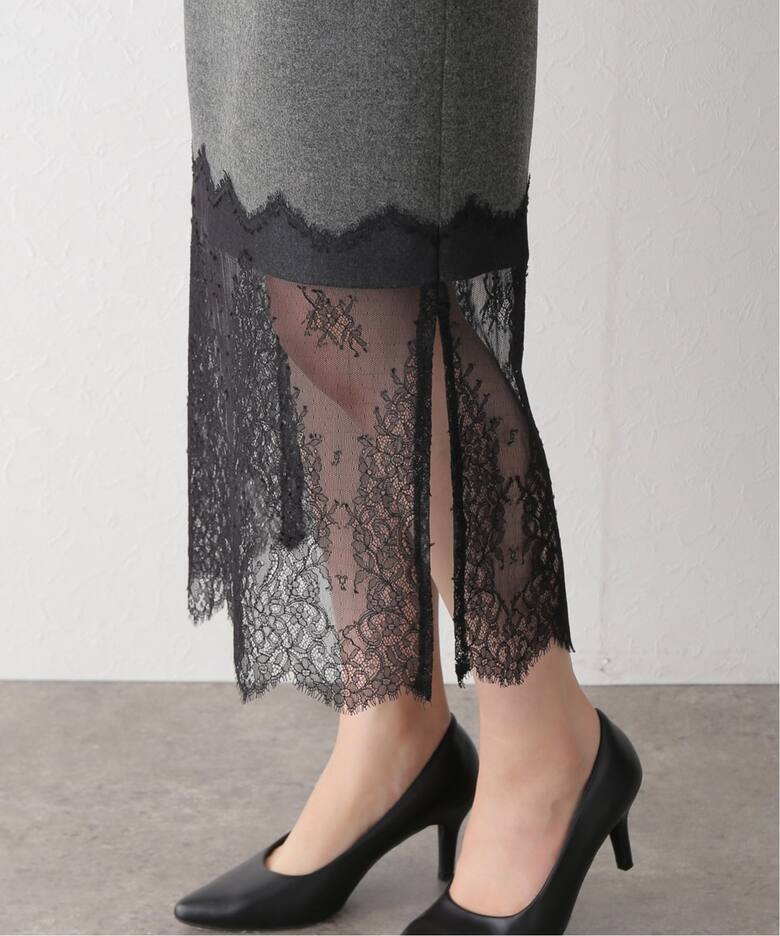 レースコンビタイトスカート（ロング・マキシ丈スカート）｜IENA  