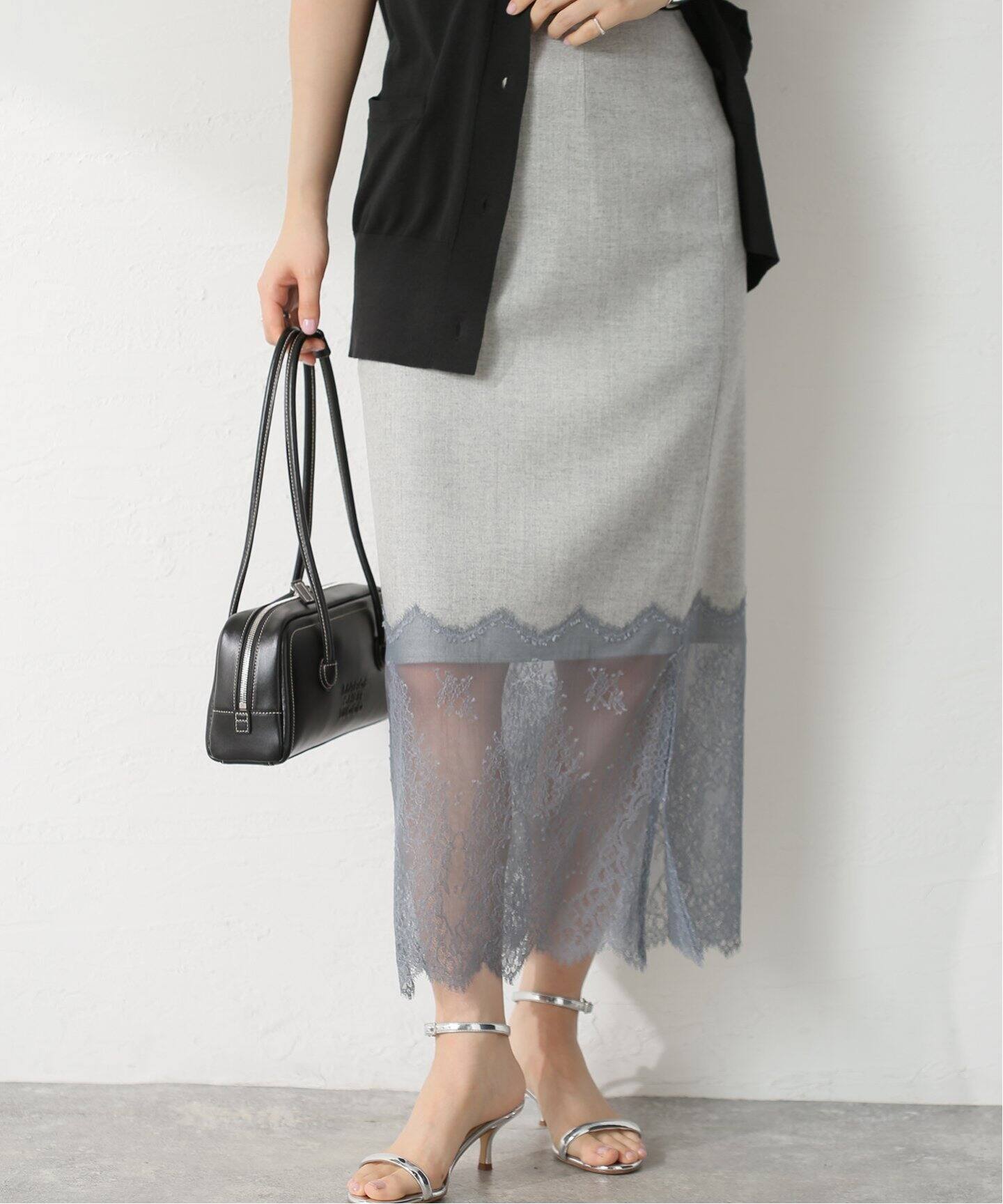 レースコンビタイトスカート（ロング・マキシ丈スカート）｜IENA  