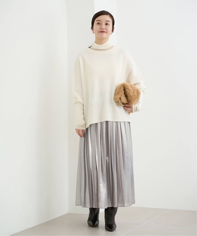 シャイニープリーツスカート（ロング・マキシ丈スカート）｜IENA  