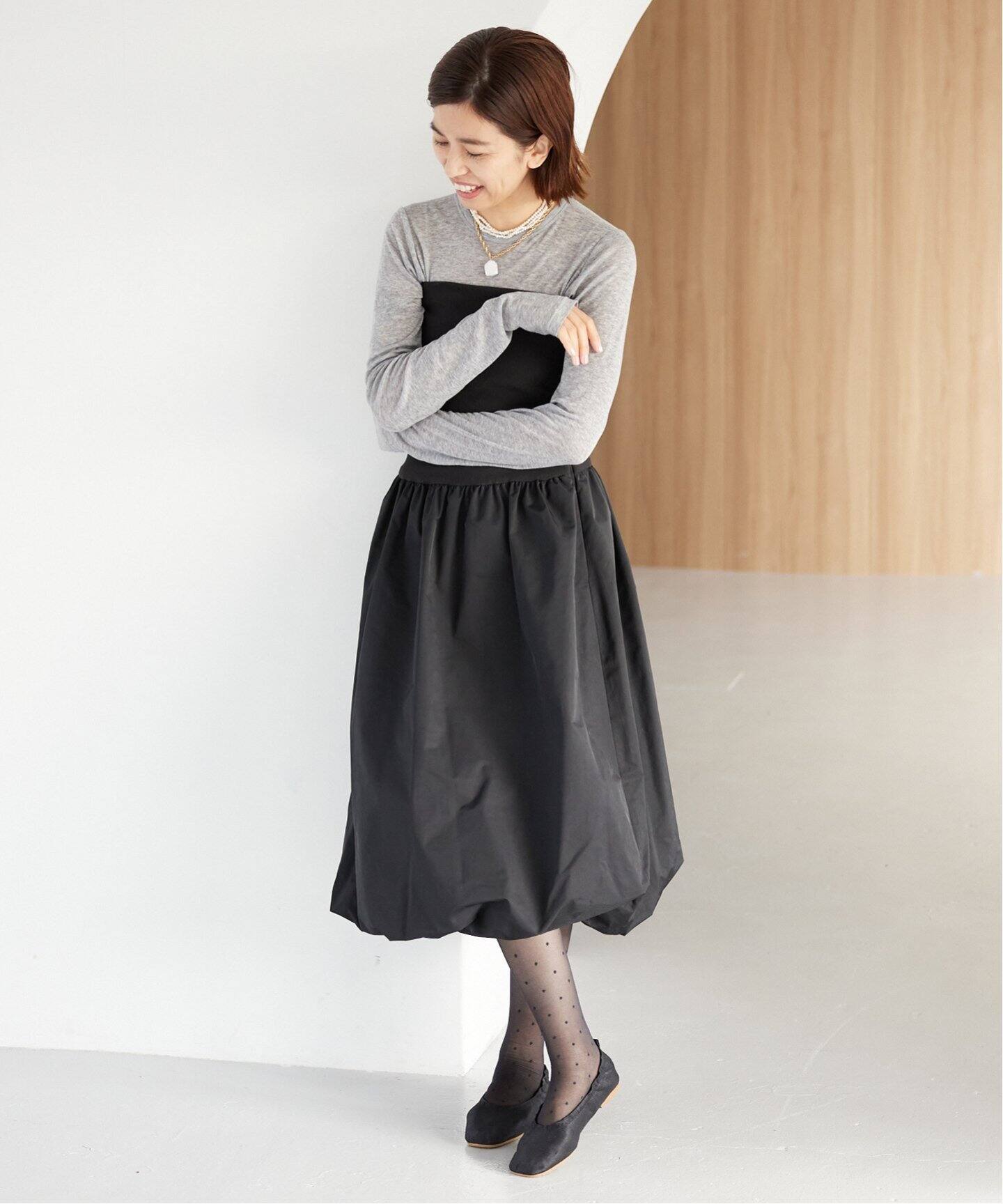 AMOMENTO / アモーメント】NANDING VOLUME SKIRT ボリュームスカート 