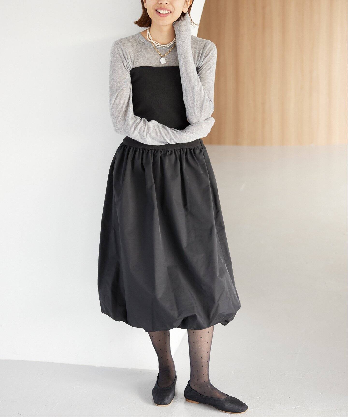 AMOMENTO / アモーメント】NANDING VOLUME SKIRT ボリュームスカート 