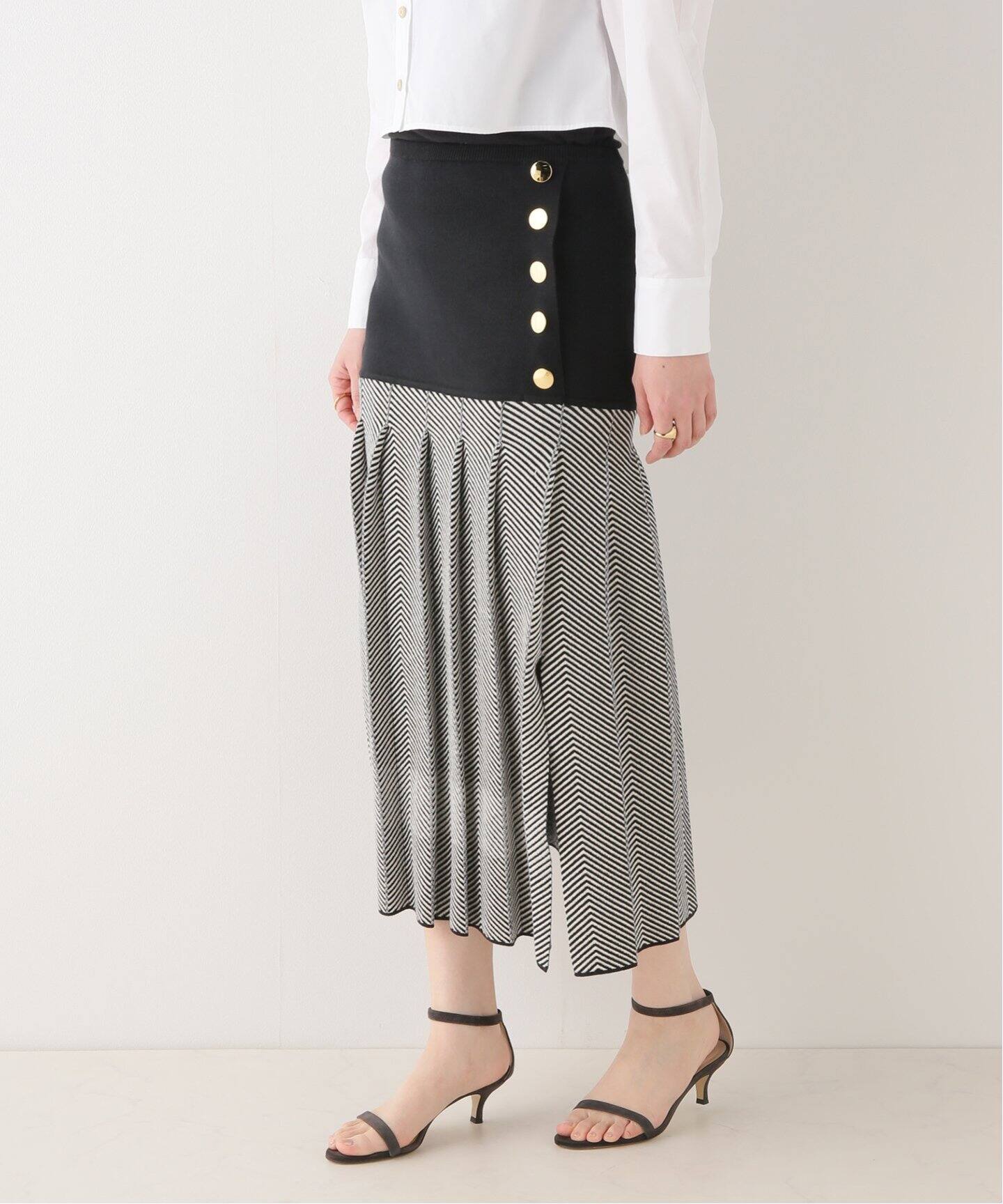 leur logette/ルールロジェット】Cotton jaquard スカート 