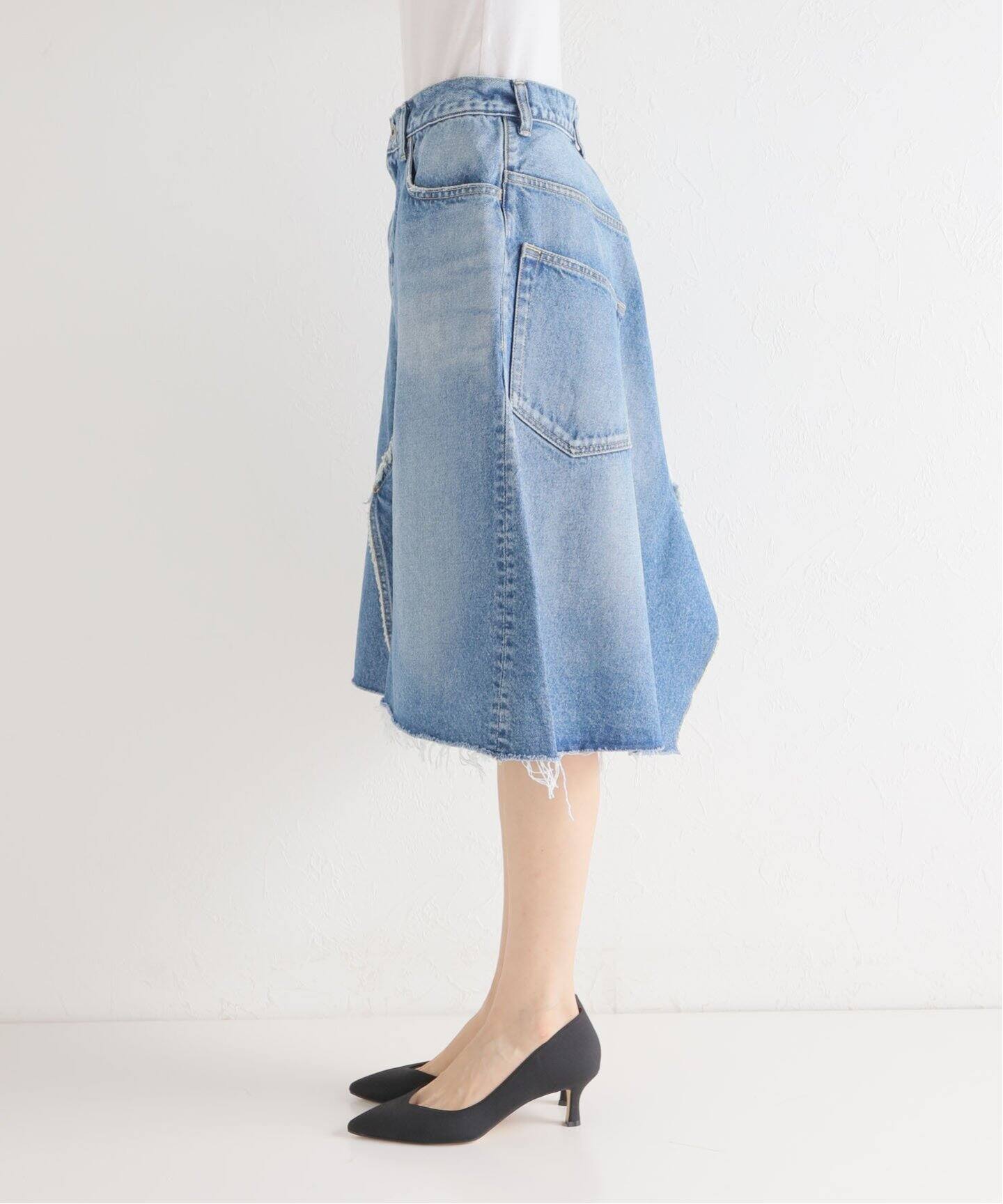 MADISONBLUE/マディソンブルー】5PK PEMAKE A-LINEデニム  