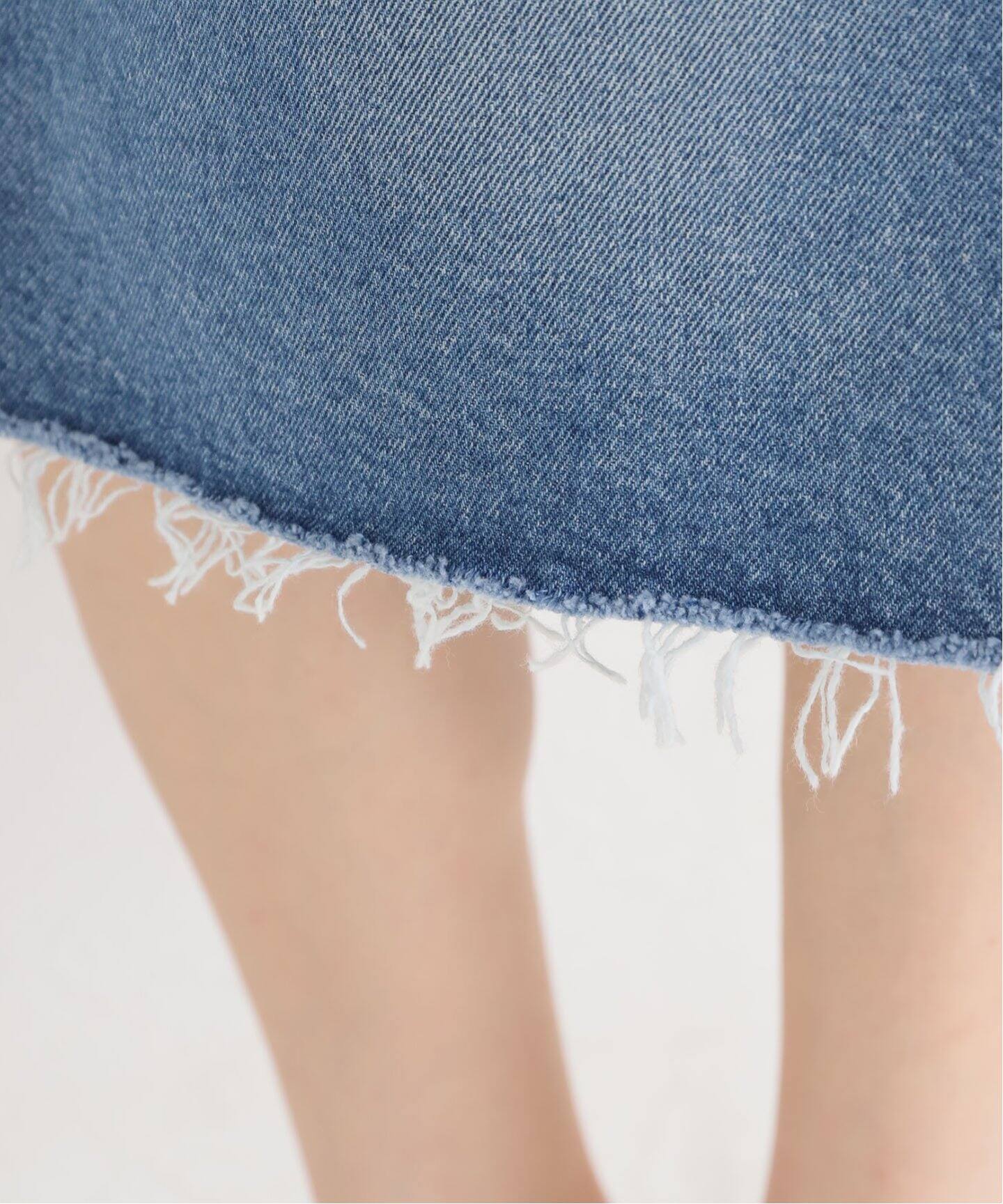 MADISONBLUE/マディソンブルー】5PK PEMAKE A-LINEデニムスカート  