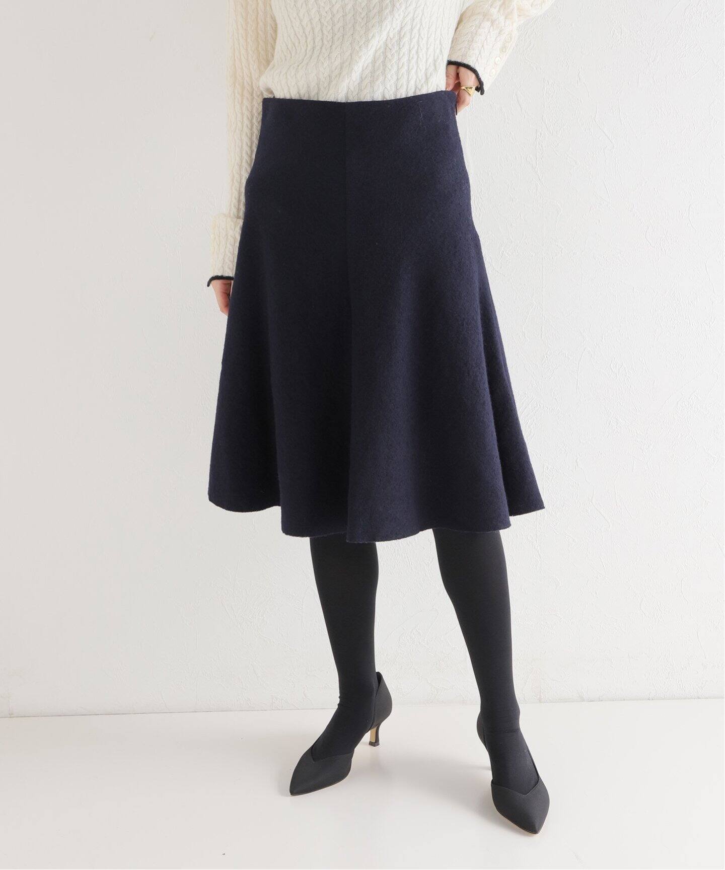 MADISONBLUE/マディソンブルー】FLARE SK W.REFINE フレアスカート  