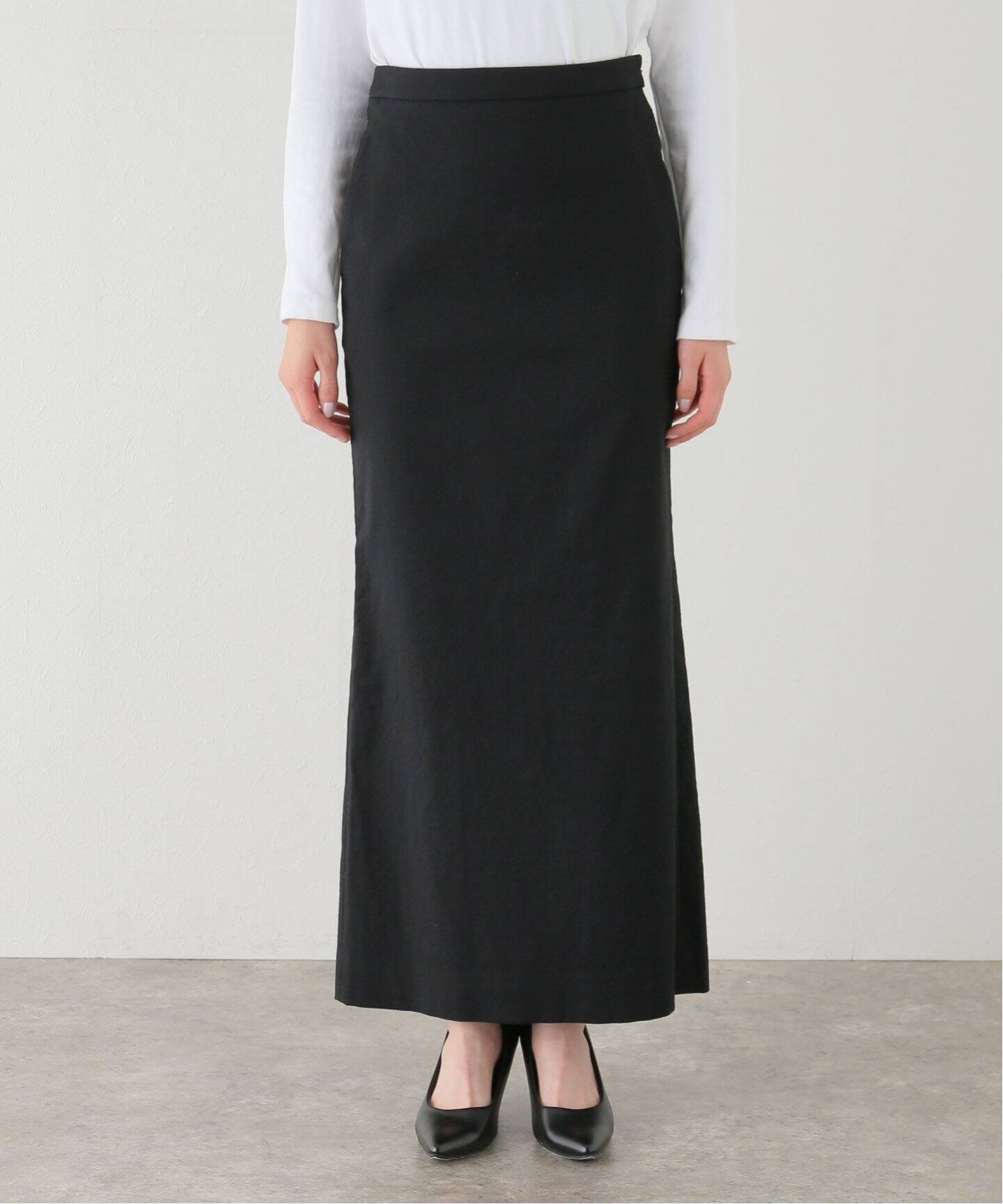 MADISONBLUE/マディソンブルー】HEM FLARE MAXI SK W/PE フレア 