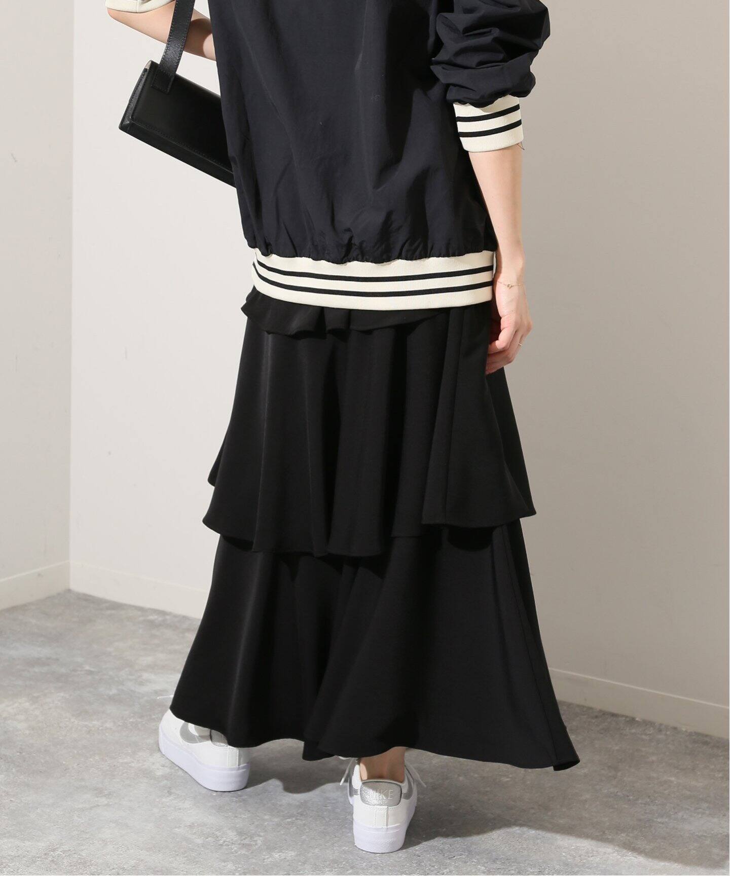 ロイヤルサテン ティアードスカート（その他スカート）｜SLOBE IENA  
