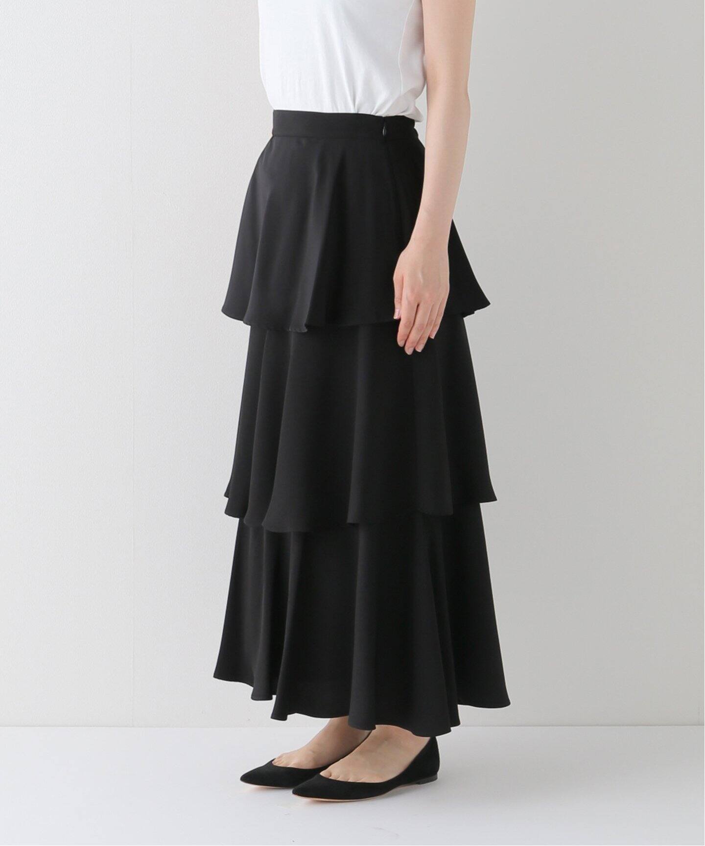 ロイヤルサテン ティアードスカート（その他スカート）｜SLOBE IENA  