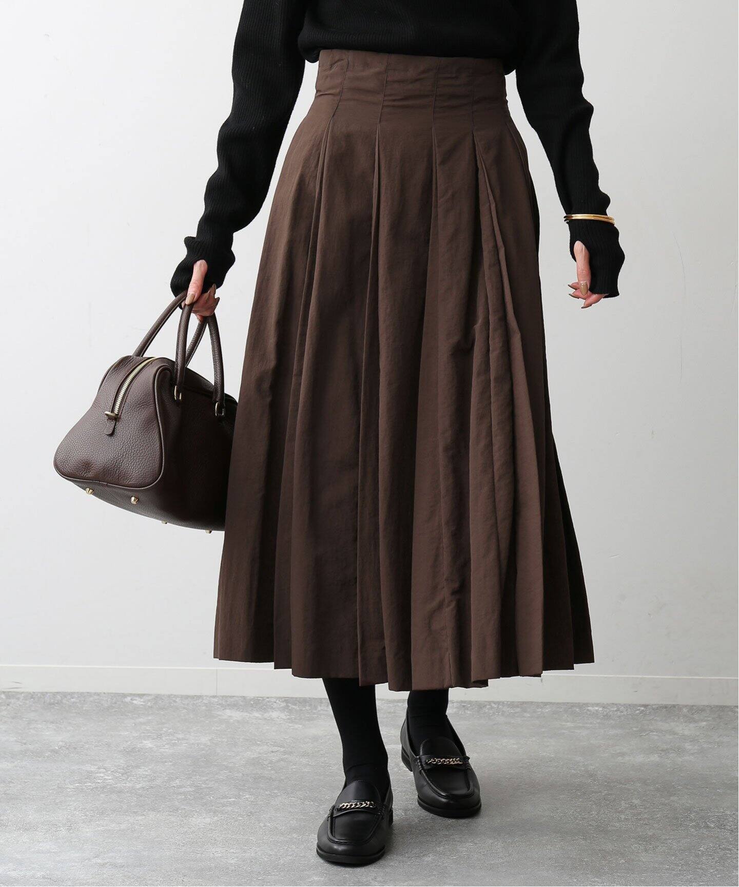 ステッチプリーツスカート（ロング・マキシ丈スカート）｜SLOBE IENA  