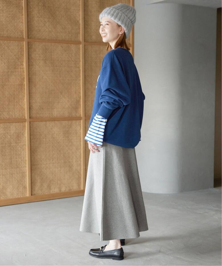 336】SLOBE IENA IPEKERフレアスカート（追加》ミラノリブニットフレア  