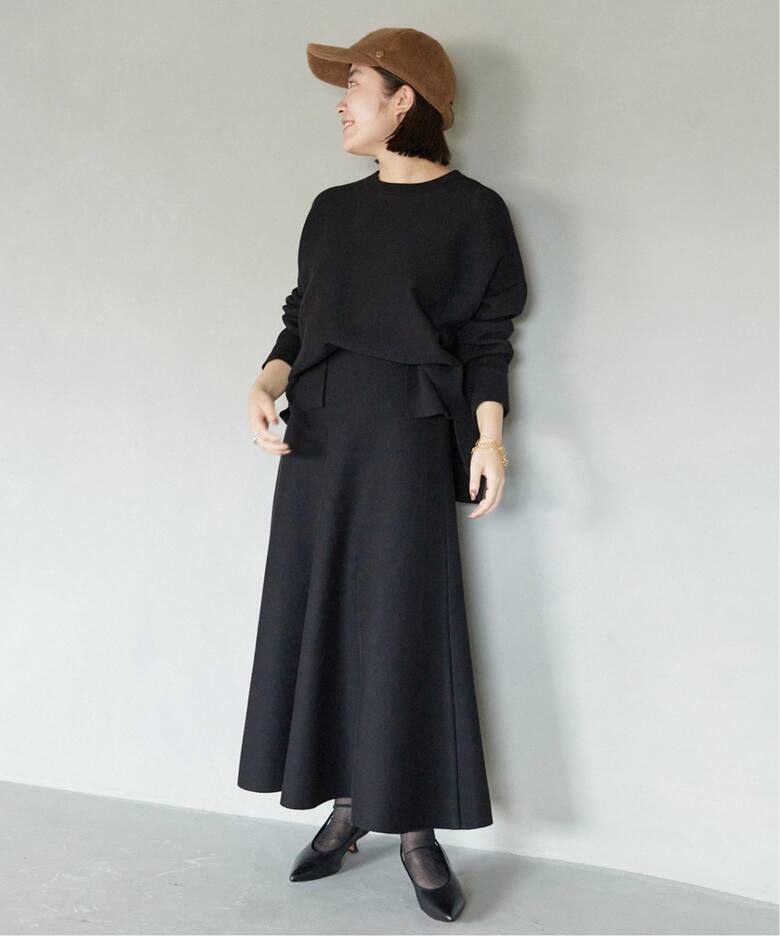 336】SLOBE IENA IPEKERフレアスカート（追加》ミラノリブニットフレア  