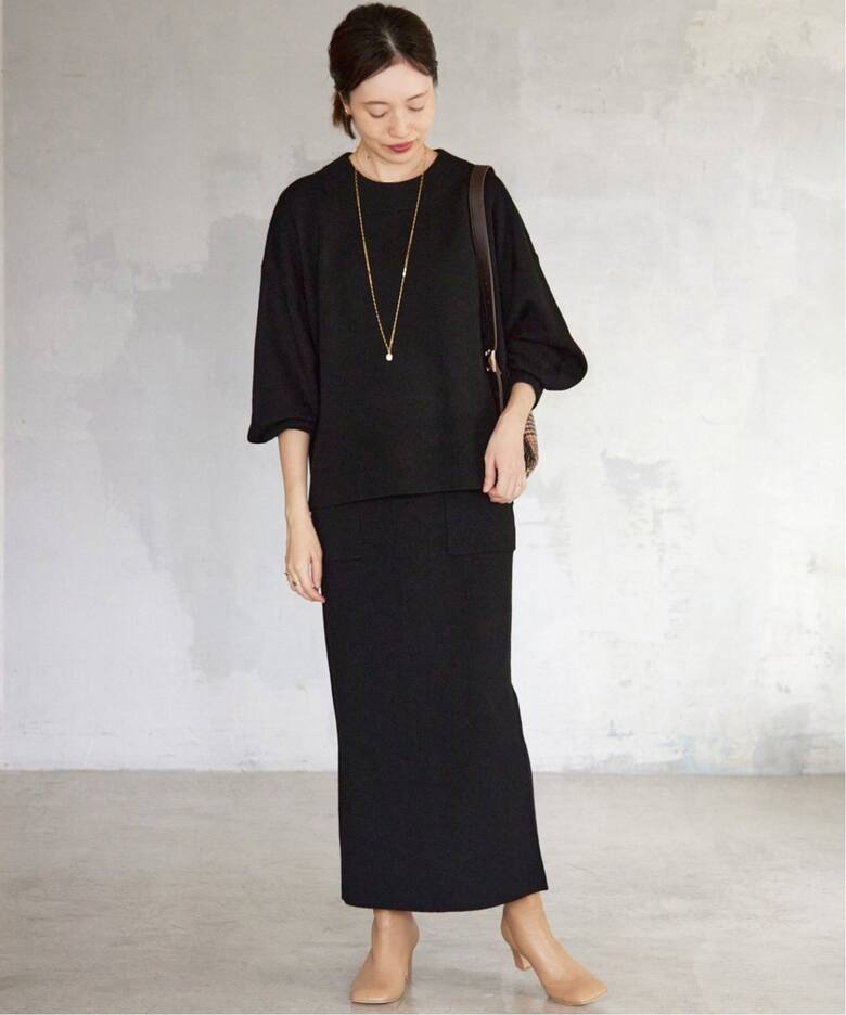 ウォッシャブルミラノリブタイトスカート（その他スカート）｜SLOBE  