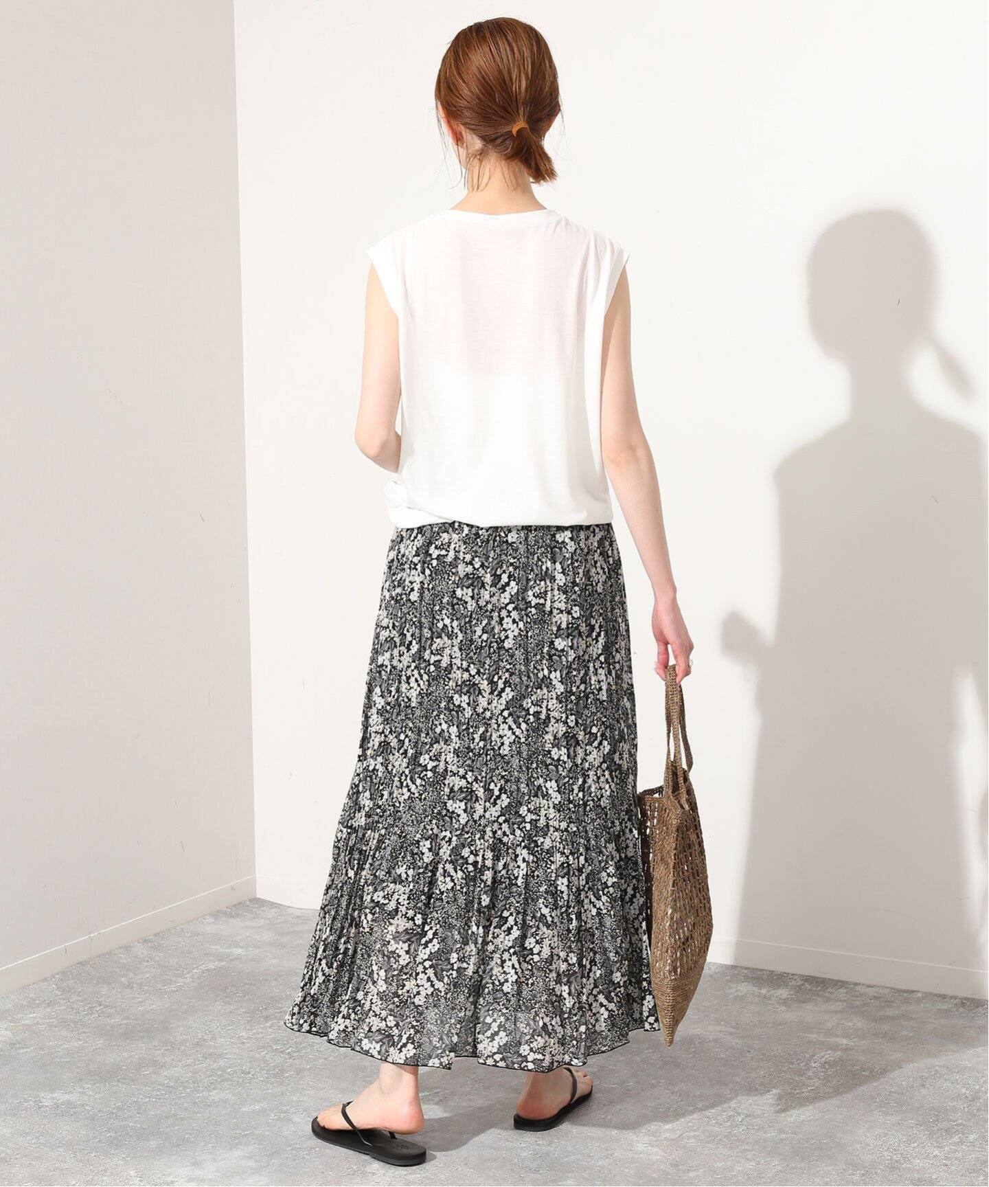 ボタニカルフラワーランダムプリーツスカート（その他スカート  