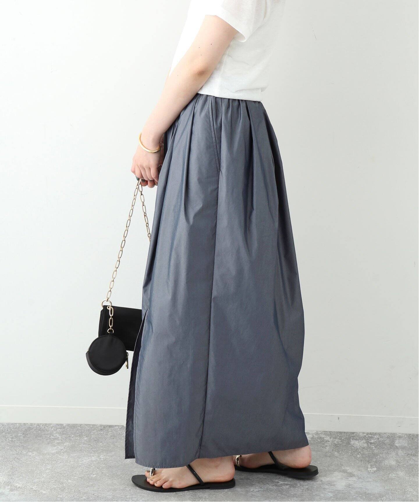 TCタフタ ボリュームスカート（ロング・マキシ丈スカート）｜SLOBE  