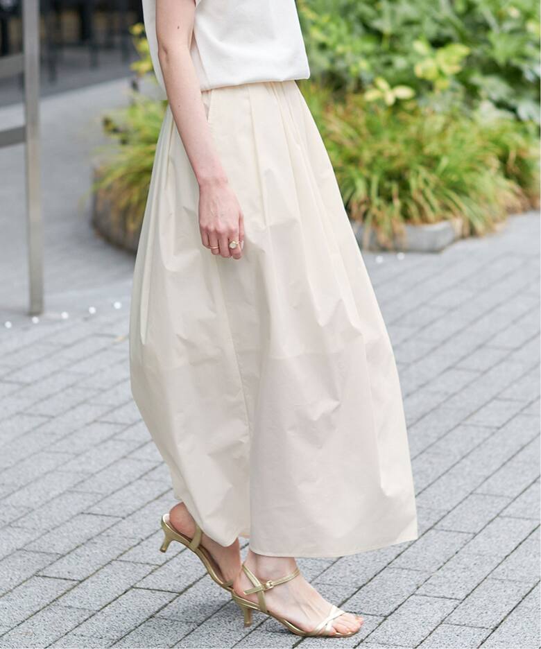 TCタフタ ボリュームスカート（ロング・マキシ丈スカート）｜SLOBE  