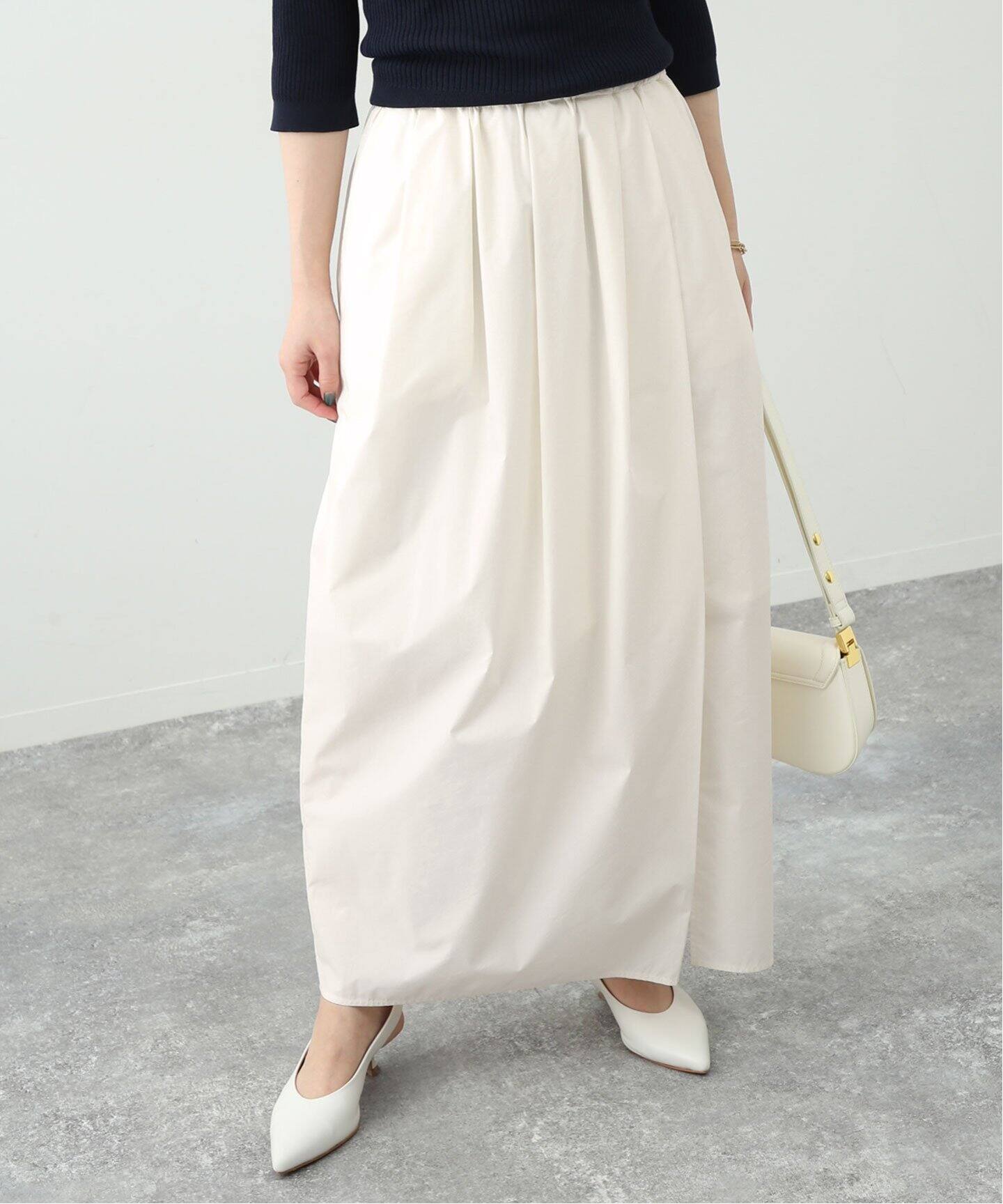 TCタフタ ボリュームスカート（ロング・マキシ丈スカート）｜SLOBE  