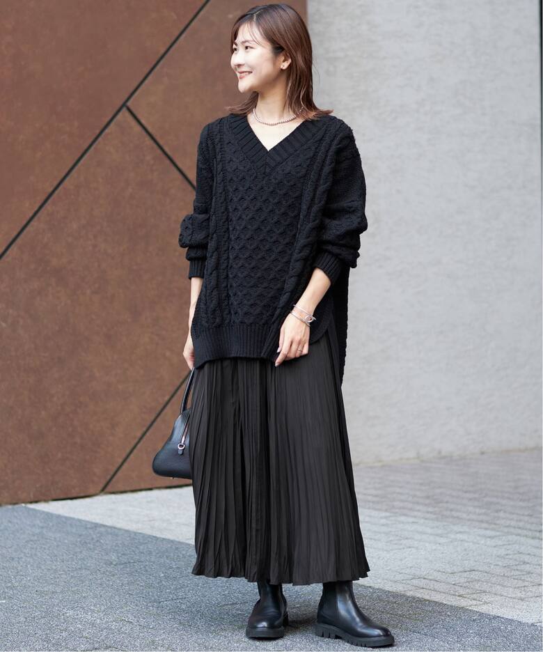 タフタワッシャープリーツスカート（ロング・マキシ丈スカート 