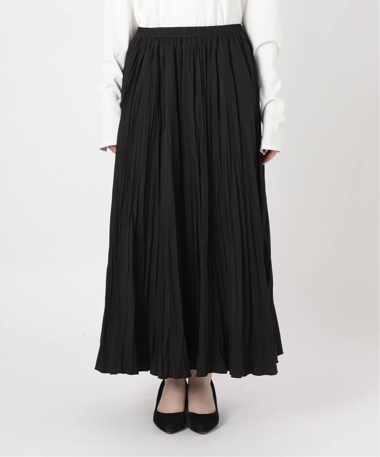 タフタワッシャープリーツスカート（ロング・マキシ丈スカート  