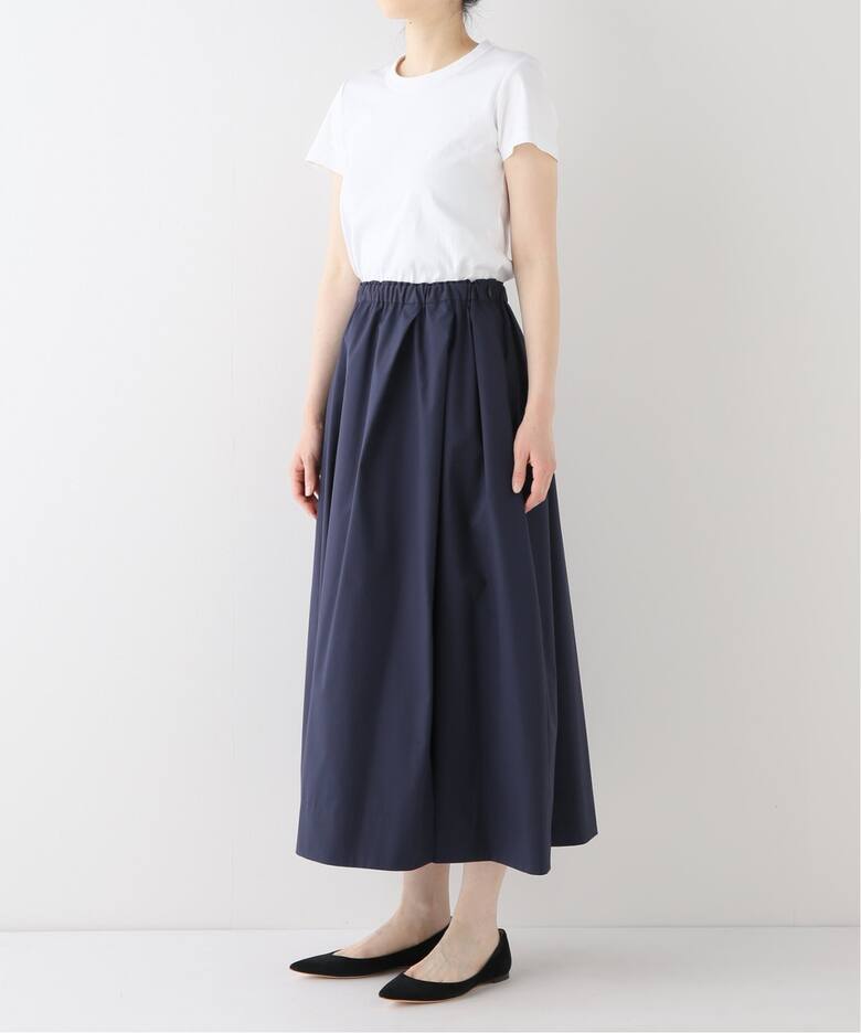 ソフトタイプライターボリュームスカート（ロング・マキシ丈スカート  