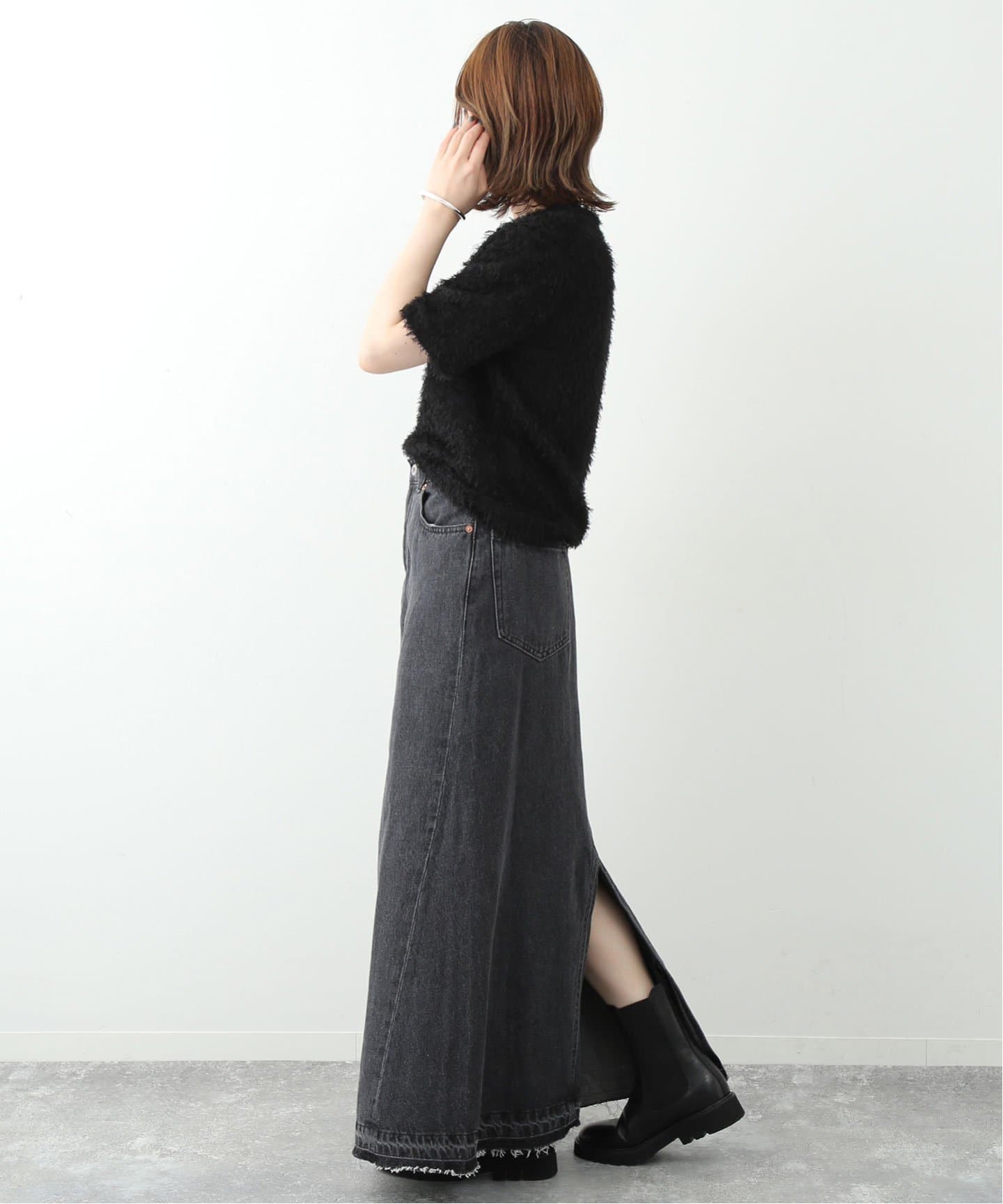 LE DENIM REMAKE FLARE スカート（デニムスカート）｜SLOBE IENA