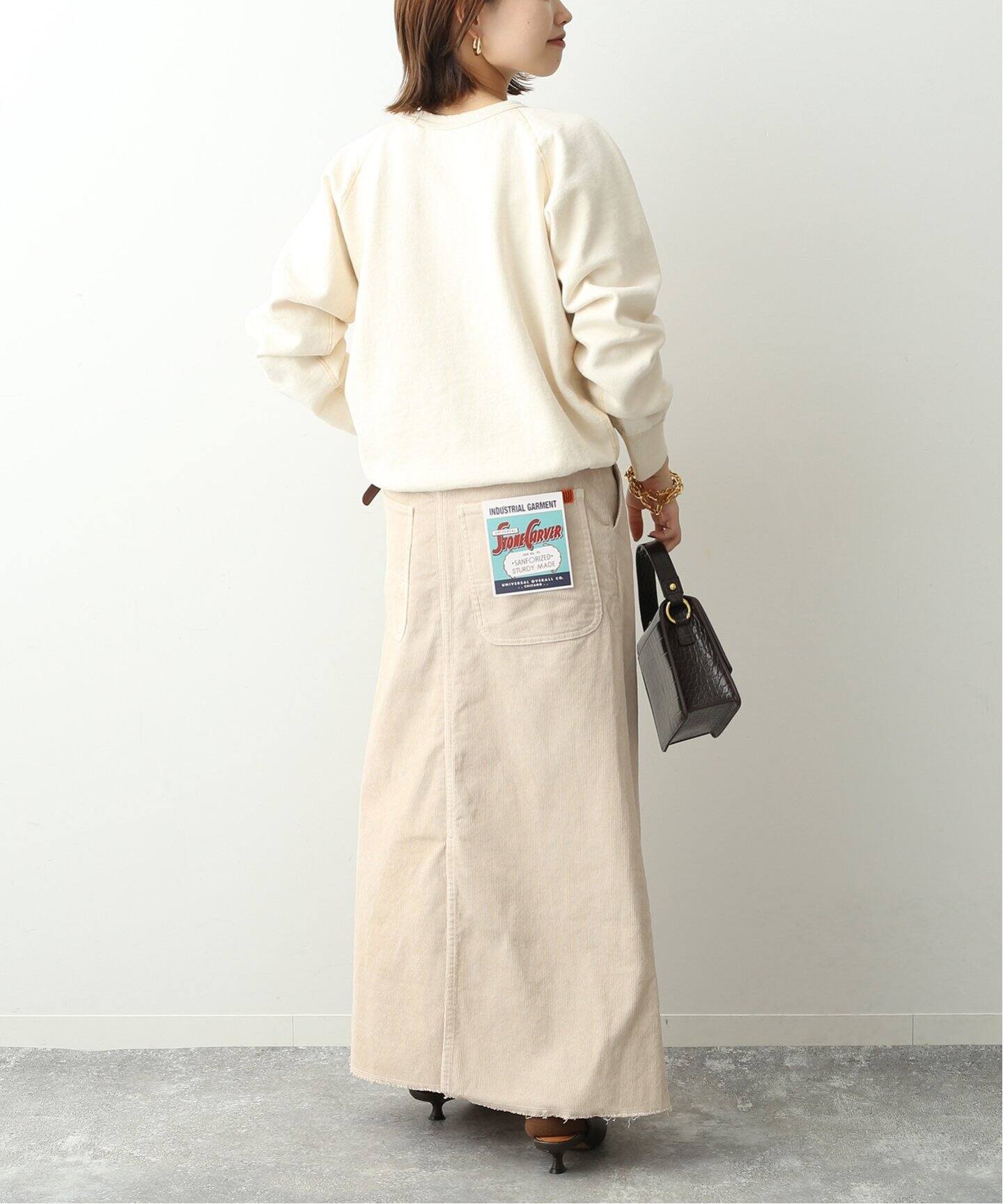 UNIVERSAL OVERALL】 CORDUROY ロングスカート（ロング・マキシ丈 