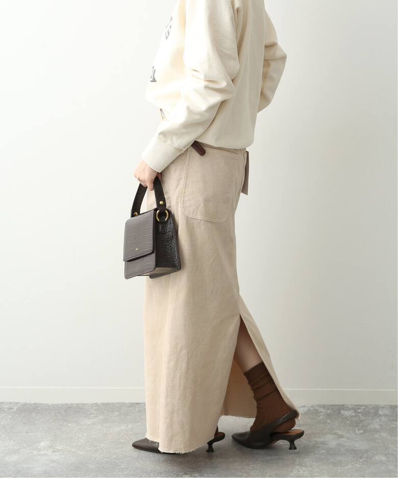 UNIVERSAL OVERALL】 CORDUROY ロングスカート（ロング・マキシ丈 
