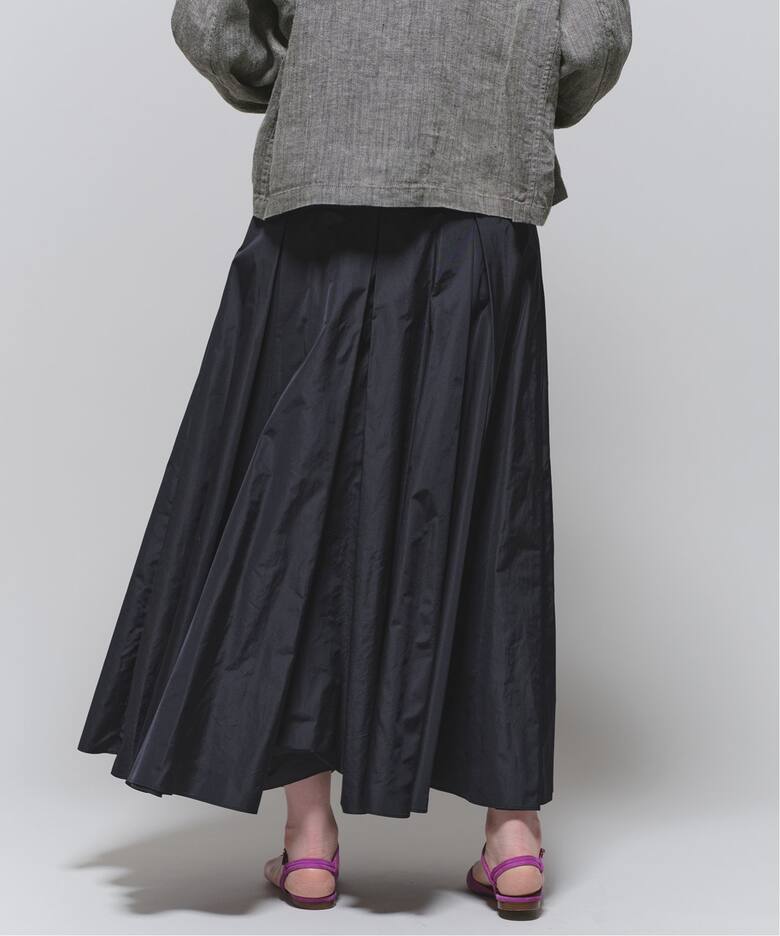 IENA LA BOUCLE ポリエステルタフタボリュームスカート（ロング 