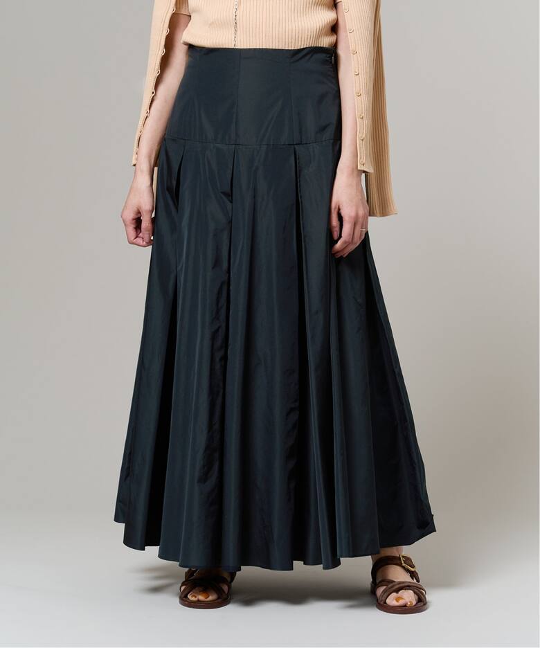 IENA LA BOUCLE ポリエステルタフタボリュームスカート（ロング 