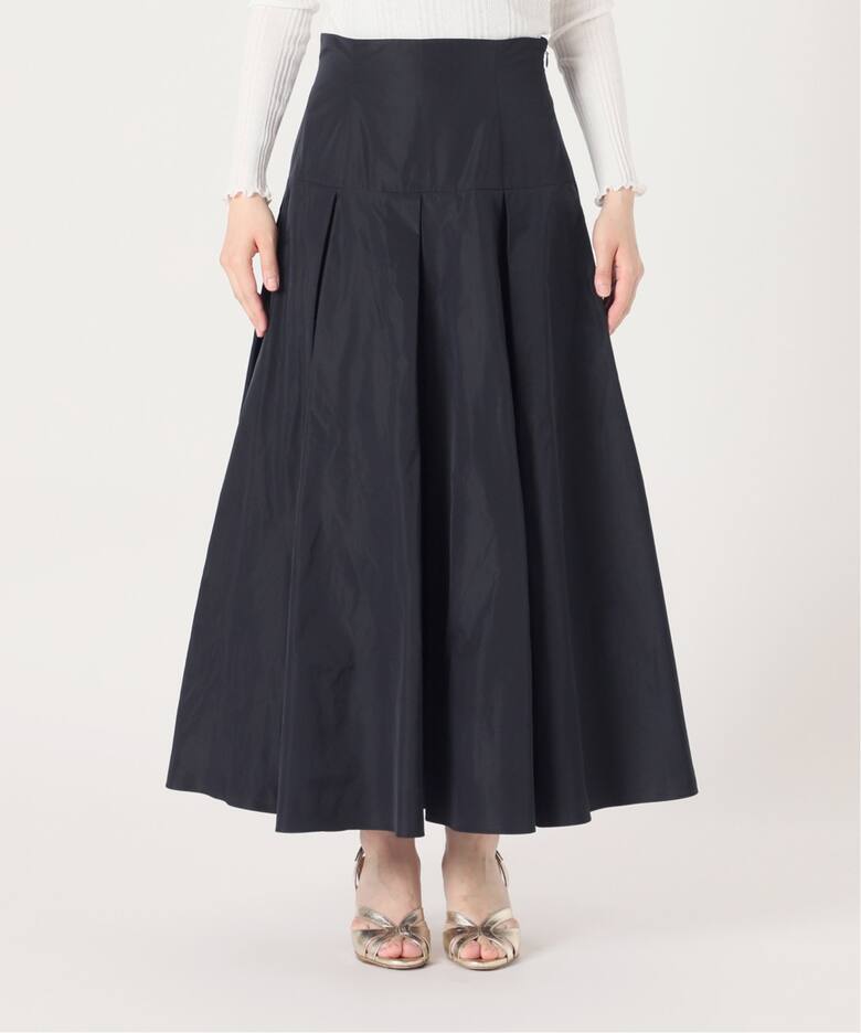 IENA LA BOUCLE ポリエステルタフタボリュームスカート（ロング 