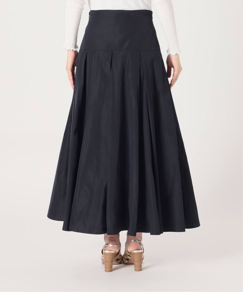 IENA LA BOUCLE ポリエステルタフタボリュームスカート（ロング 