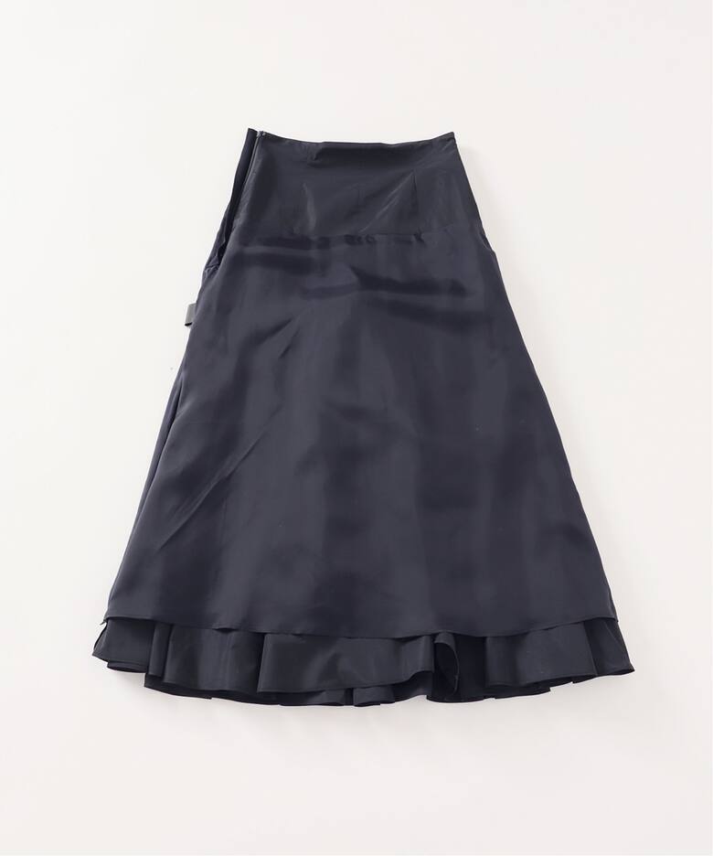 IENA LA BOUCLE ポリエステルタフタボリュームスカート（ロング 