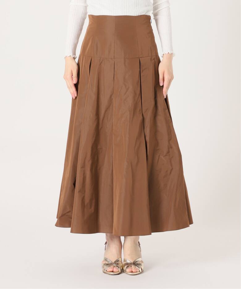 IENA LA BOUCLE ポリエステルタフタボリュームスカート（ロング 
