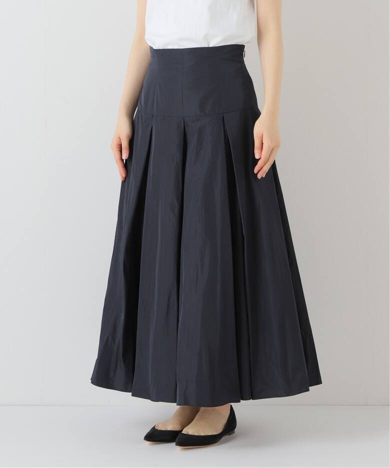 IENA LA BOUCLE ポリエステルタフタボリュームスカート（ロング 