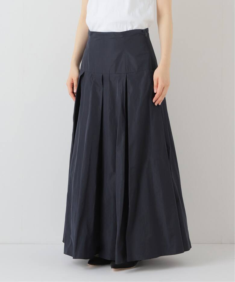 IENA LA BOUCLE ポリエステルタフタボリュームスカート（ロング  