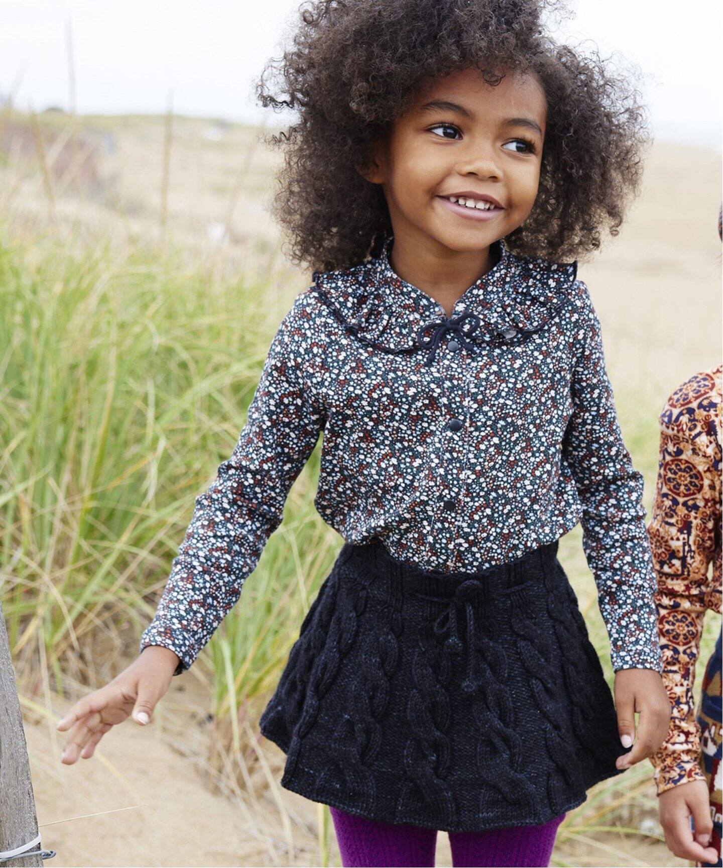 Misha&Puff/ミーシャアンドパフ】 Cable Skating Skirt kids(2Y-4Y  