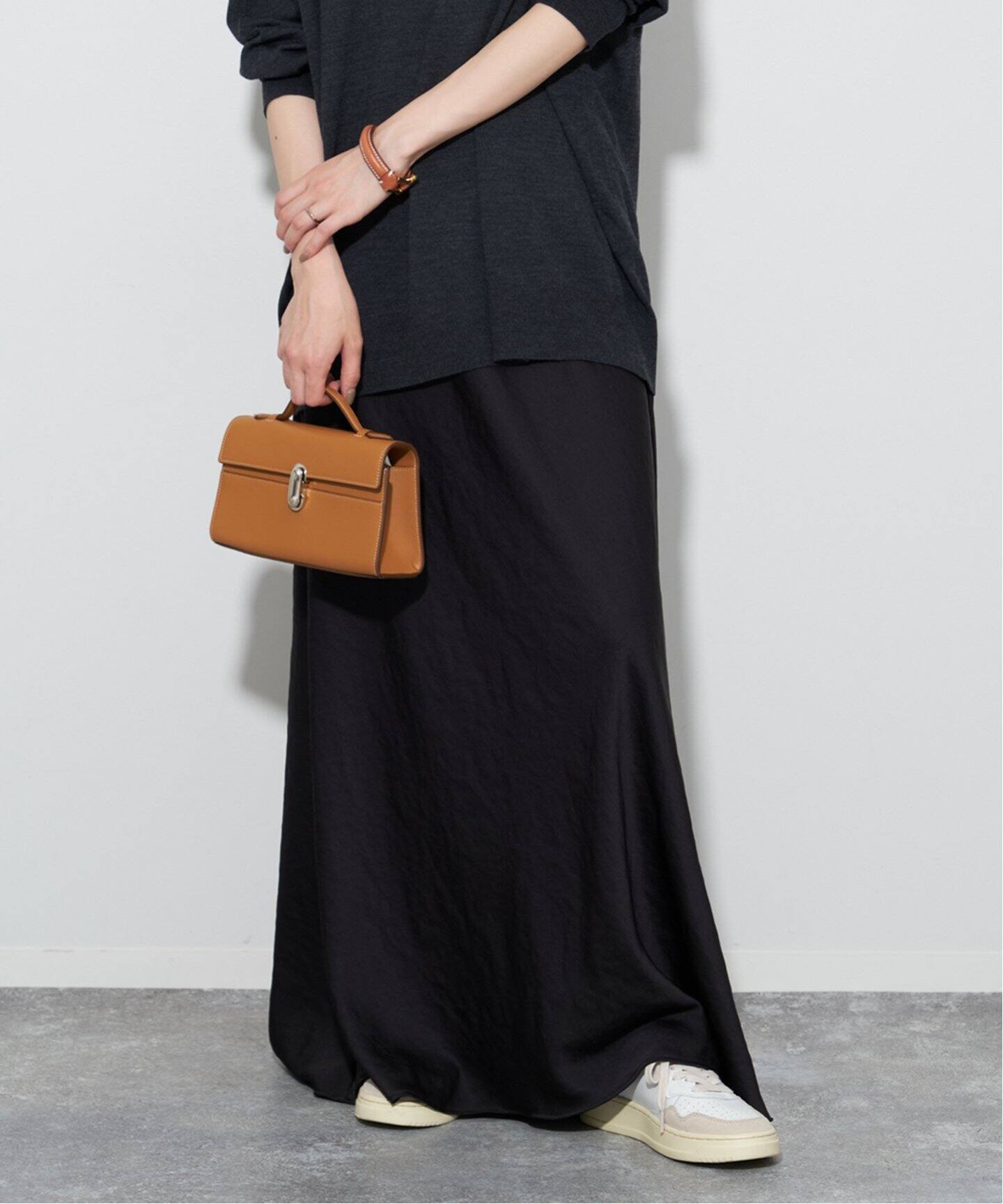 追加》Satin Bias スカート3（ロング・マキシ丈スカート）｜Plage  