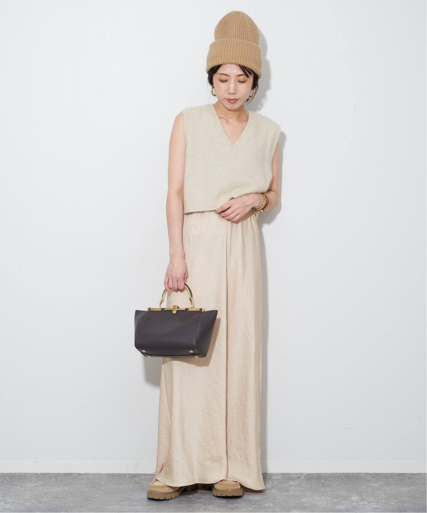 追加》Satin Bias スカート3（ロング・マキシ丈スカート）｜Plage  