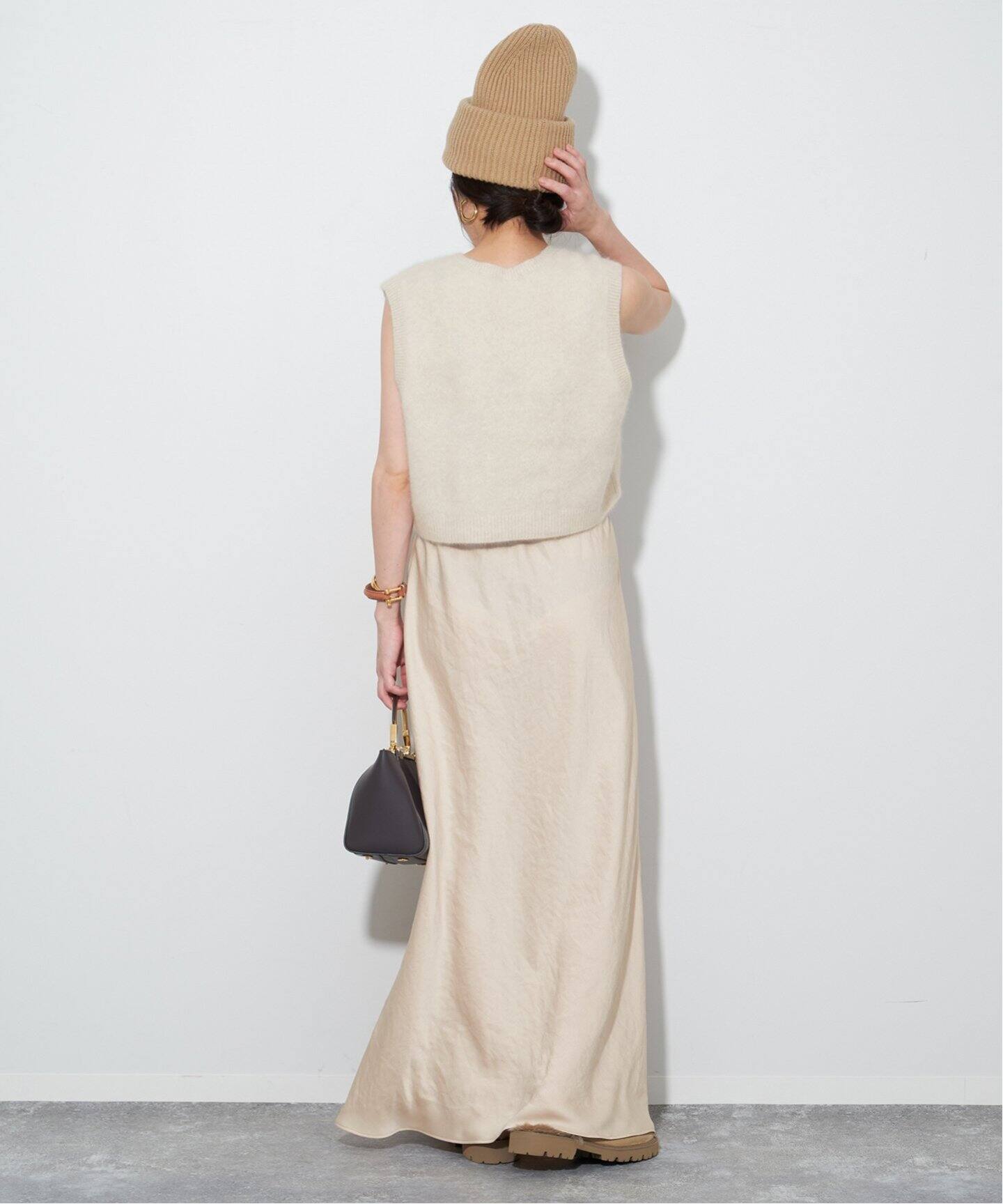 追加》Satin Bias スカート3（ロング・マキシ丈スカート）｜Plage  