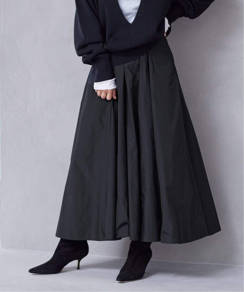 Memory Taffeta スカート（ロング・マキシ丈スカート）｜Plage  
