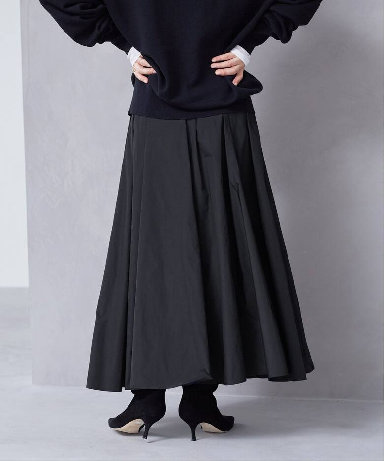 Memory Taffeta スカート（ロング・マキシ丈スカート）｜Plage  