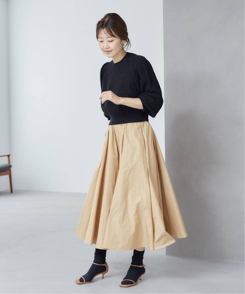 Memory Taffeta スカート（ロング・マキシ丈スカート）｜Plage  