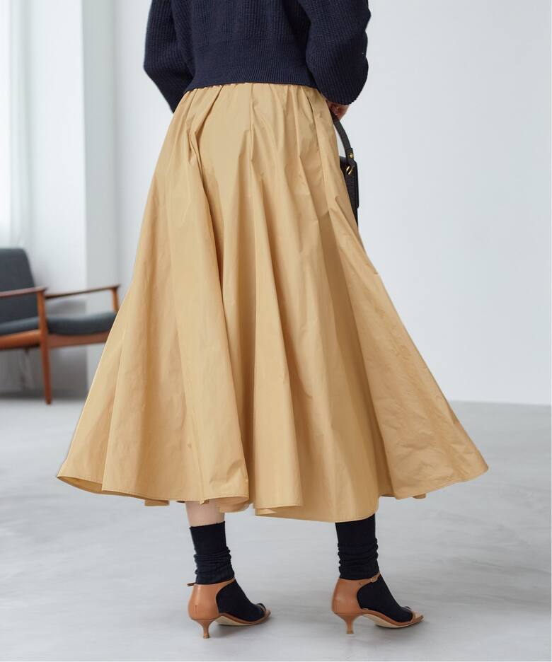 Memory Taffeta スカート（ロング・マキシ丈スカート）｜Plage  