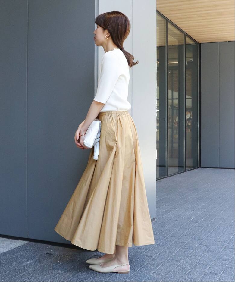 Memory Taffeta スカート（ロング・マキシ丈スカート）｜Plage  