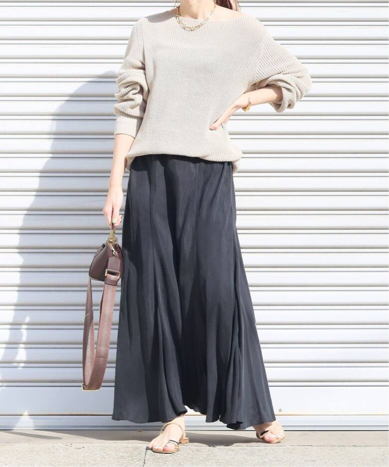 追加》Washable Fibril ギャザーロングスカート7（ロング・マキシ丈  