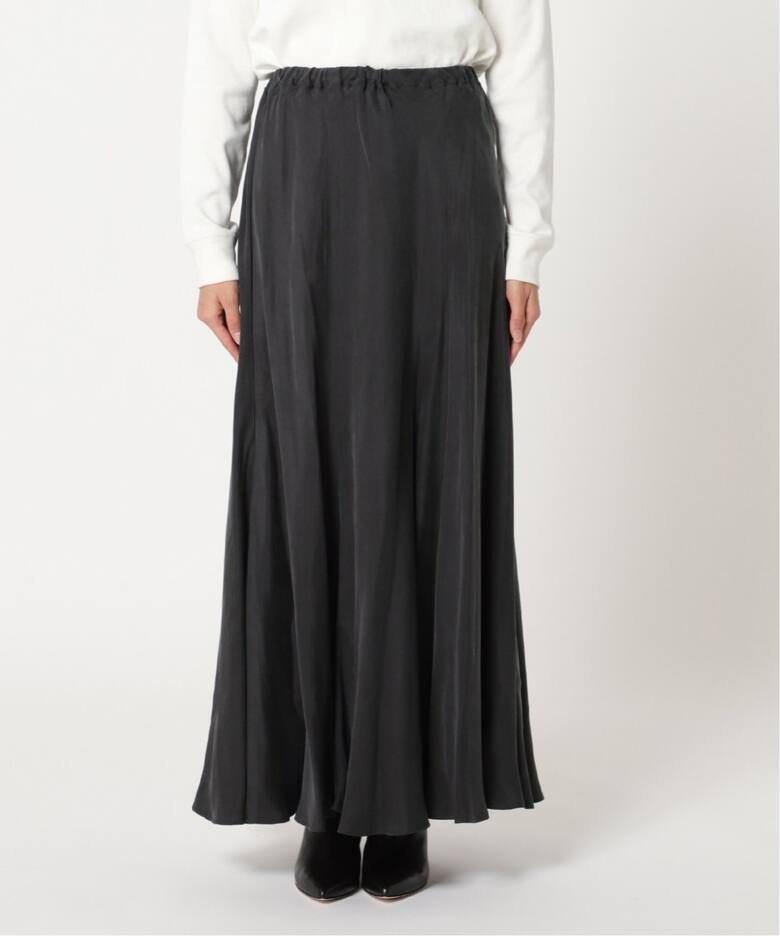 追加》Washable Fibril ギャザーロングスカート7（ロング・マキシ丈  