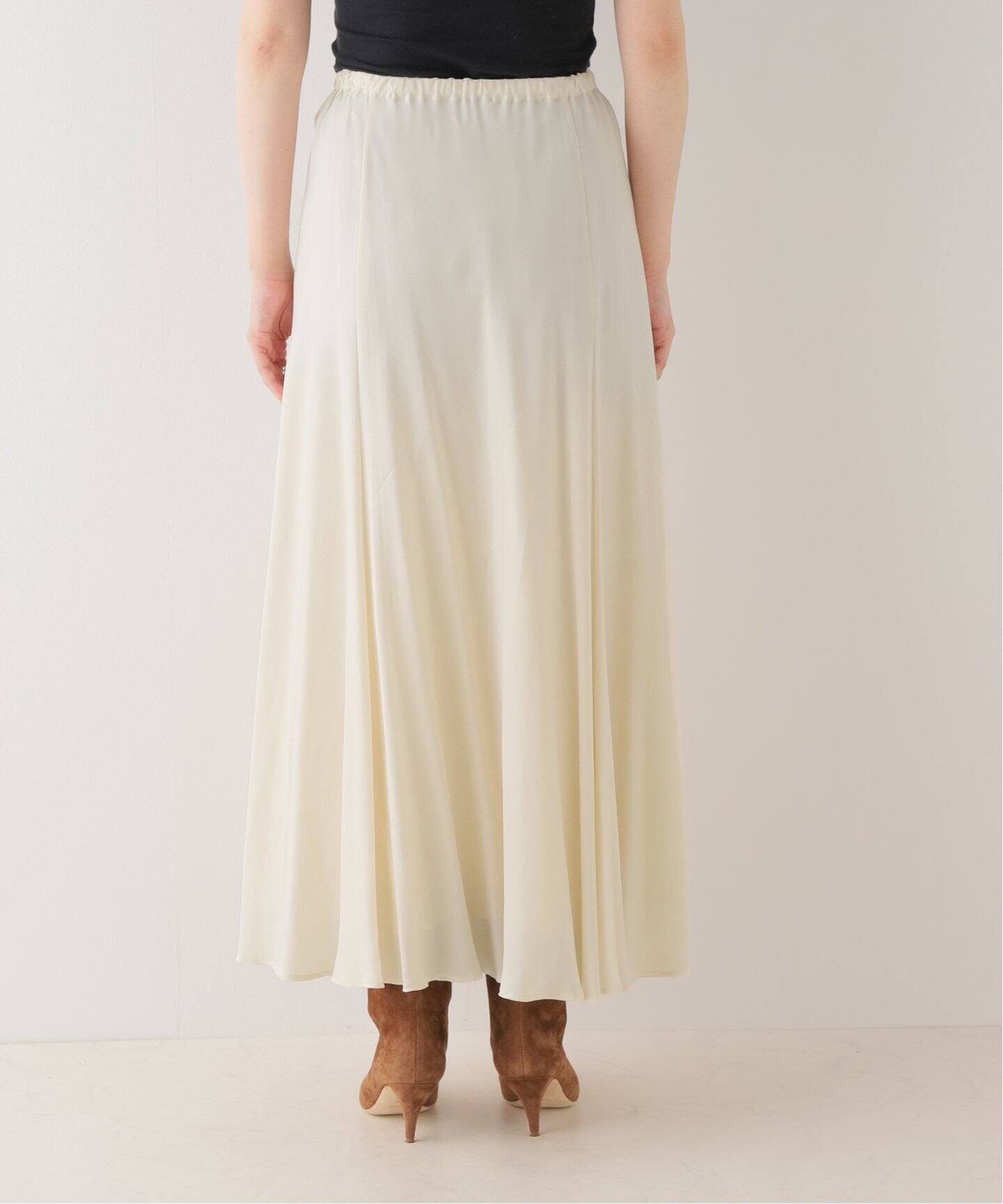 WEB・六本木店限定》Washable Fibril Flared スカート（ロング・マキシ 