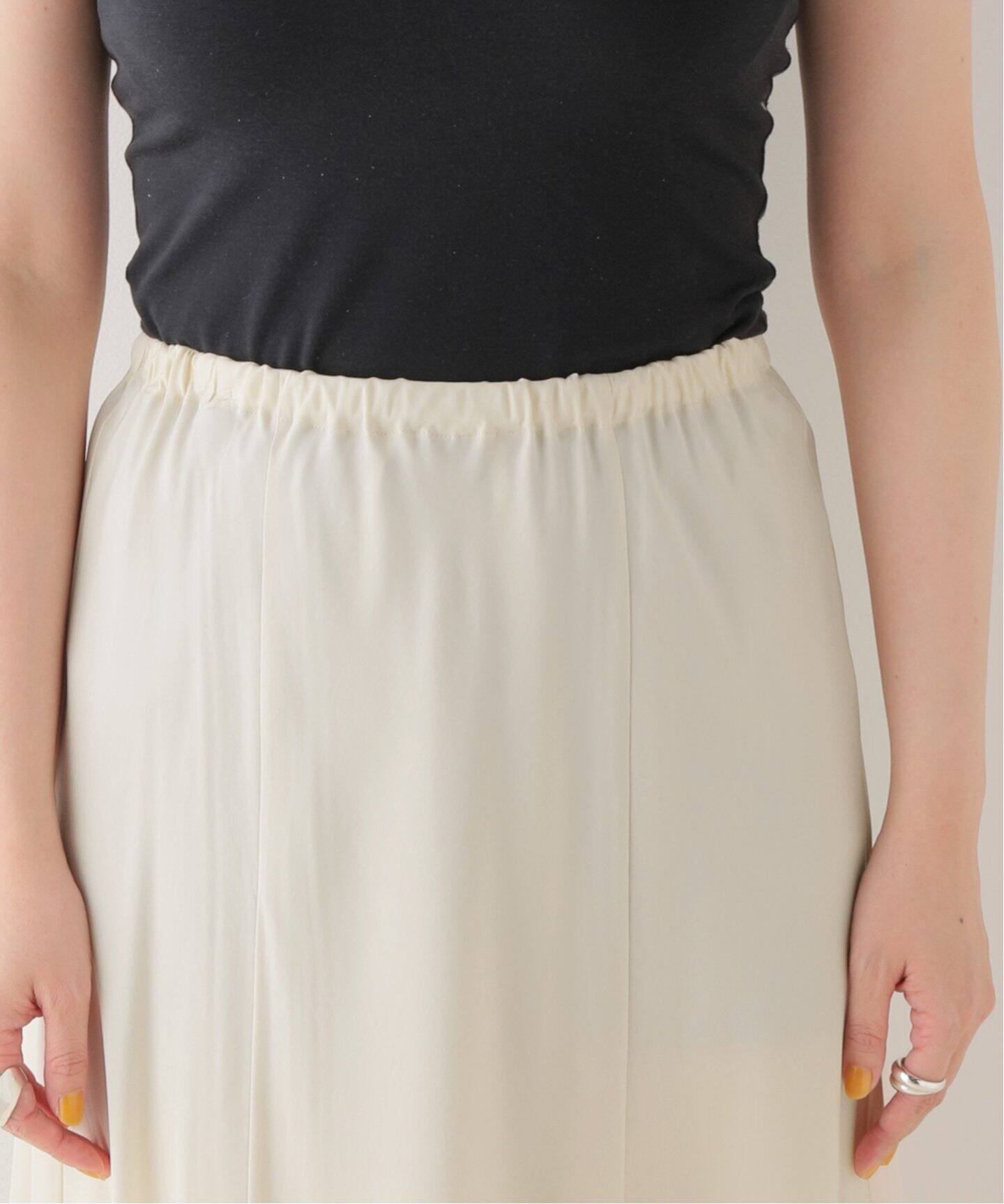 WEB・六本木店限定》Washable Fibril Flared スカート（ロング・マキシ 