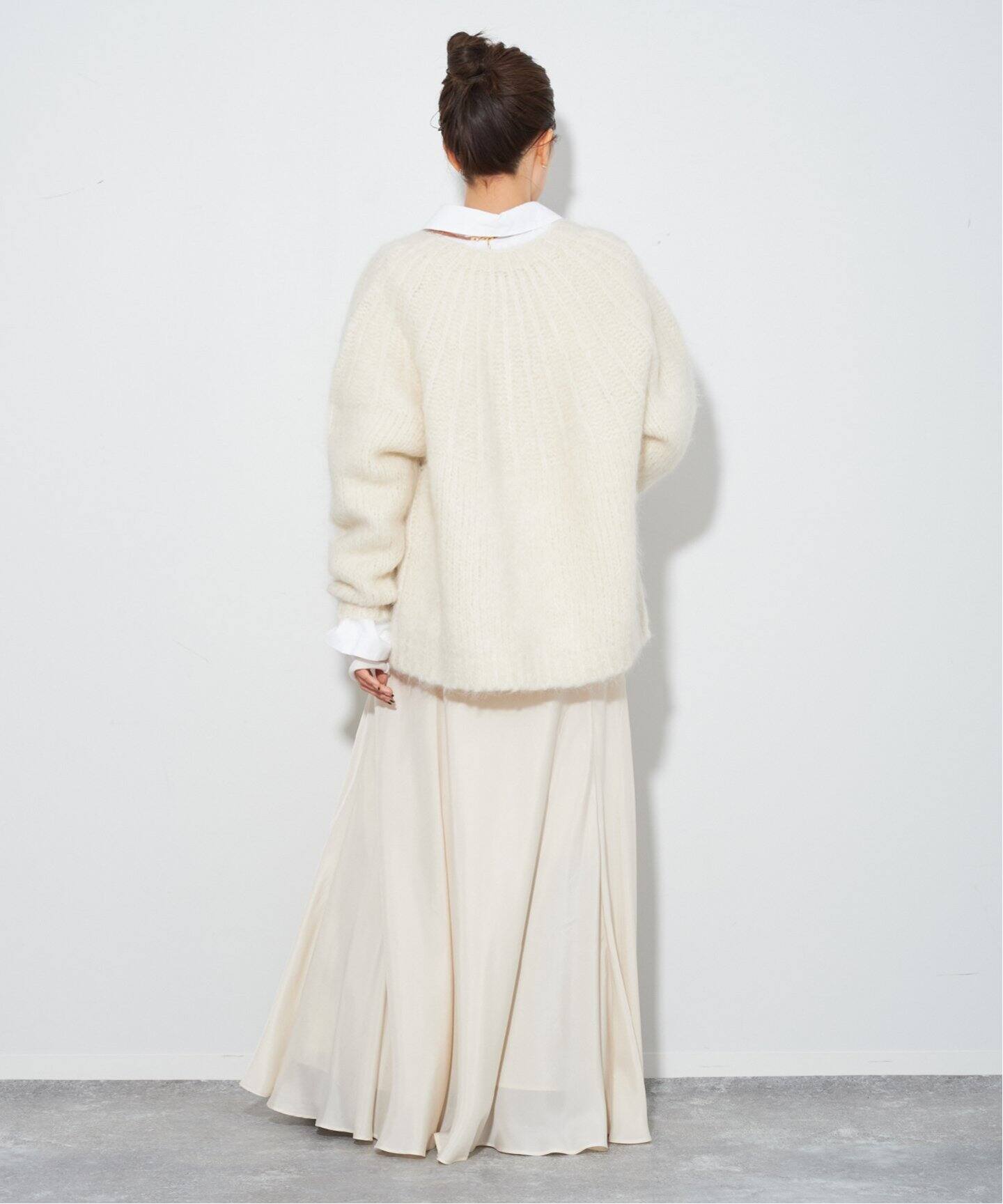 WEB・六本木店限定》Washable Fibril Flared スカート（ロング・マキシ 