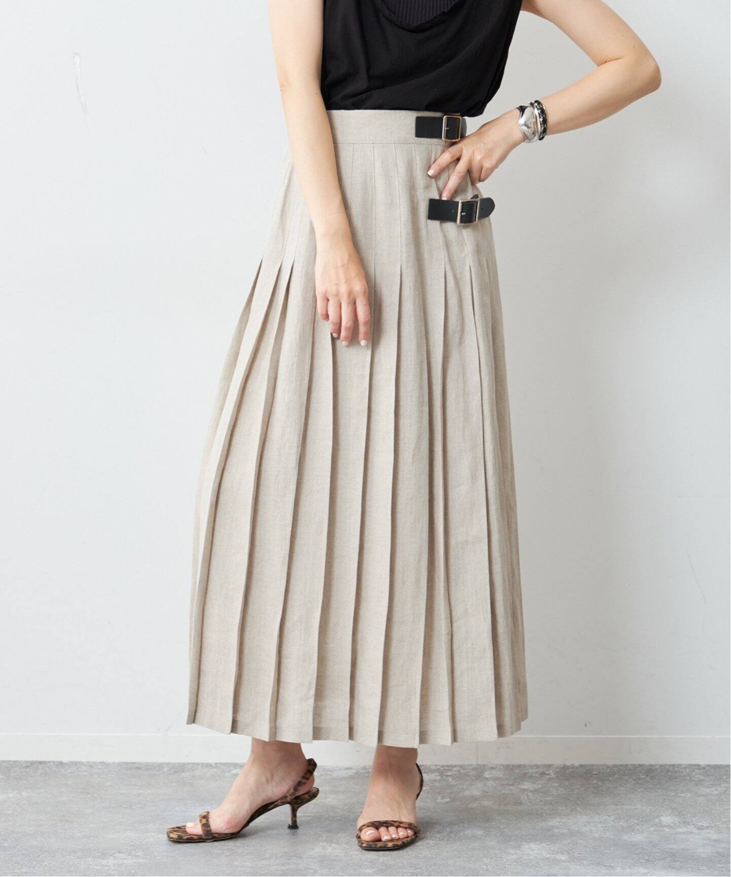 ONEIL OF DUBLIN】別注 MAXI PLEATS BIG BACS スカート（ロング  